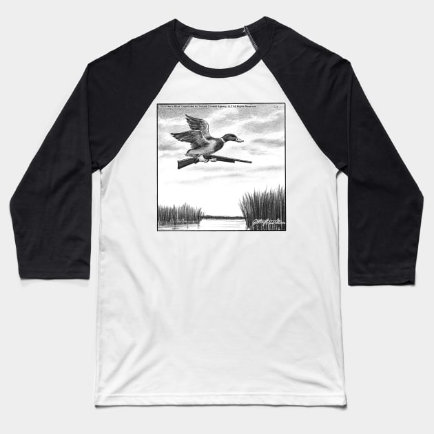 Duck Hunting Baseball T-Shirt by blisscartoons